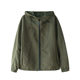 Spring casual short hooded outdoor sports style jacket for women 2025 new fat girl long-sleeved windbreaker jacket