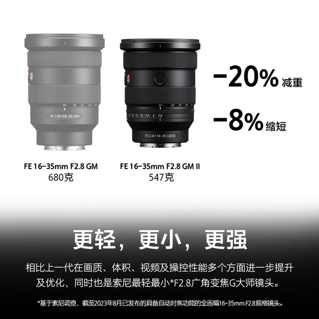 Sony FE 16-35mm F2.8GM II full-frame ultra-wide-angle zoom G Master lens SEL1635GM2