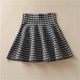 Winter skirt Children's winter bottom skirt Short high -waisted A -line puff skirt Various autumn and winter knitted umbrella skirt