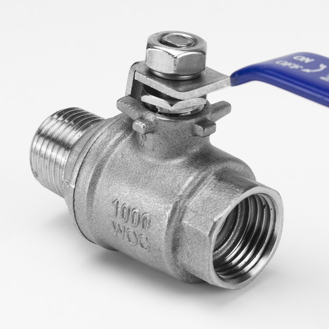 304/316 stainless steel two-piece internal and external thread ball valve two-piece manual internal and external thread ball valve 4 minutes 6 minutes 1 inch