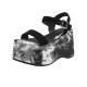 10cm thick-soled heightened sandals for women in summer, fashionable and versatile, one-strip leather open-toe simple Roman shoes