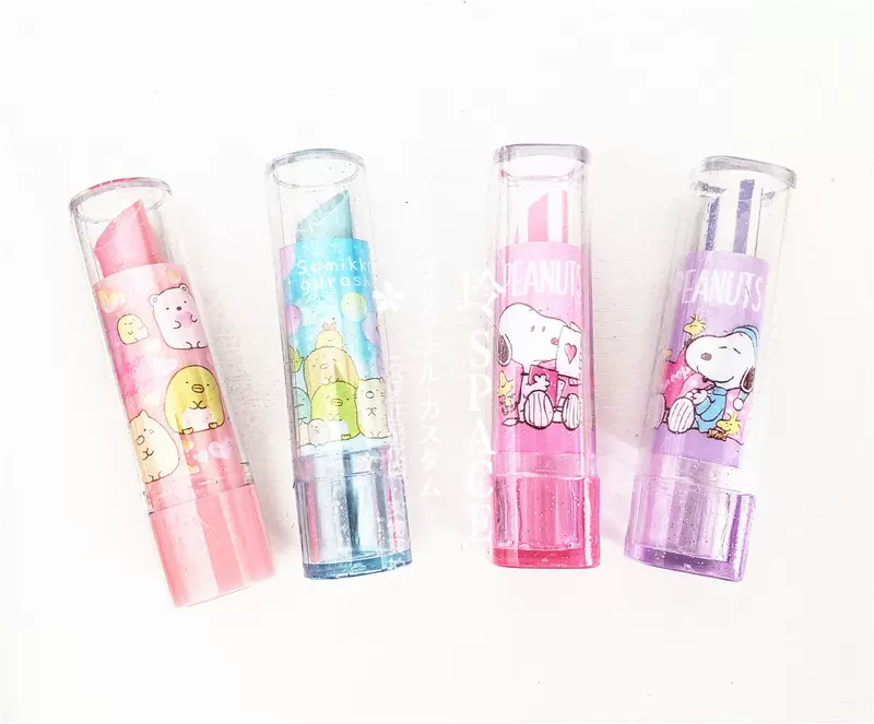 日本进口代购角落生物史努比口红式橡皮儿童橡皮擦学生文具