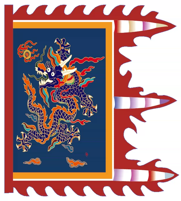 大萌制明朝军队龙旗飞虎旗仿古麒麟旗明制甲胄服饰展演仪仗旗