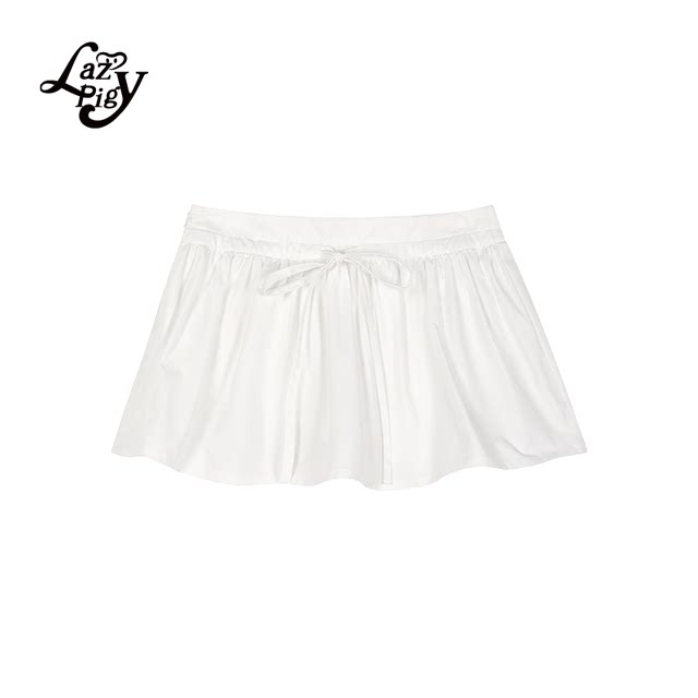 ALazyPig puffy A-line short skirt for women in summer decoration body sweet and cute solid color princess style miniskirt