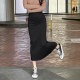 One-step skirt for women's hip skirt Spring and Autumn 2025 new rear slit skirt versatile high-waisted slim mid-length skirt
