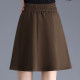 Commuter pleated skirt short skirt for women in autumn and winter 2024 new skirt high waist hip cover A-line skirt fluffy umbrella skirt