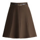 Commuter pleated skirt short skirt for women in autumn and winter 2024 new skirt high waist hip cover A-line skirt fluffy umbrella skirt