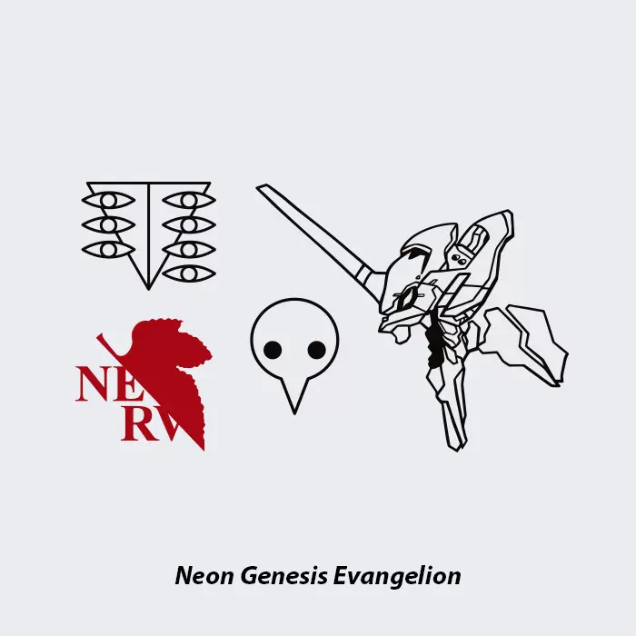 Neuf弗 Eva 防水纹身贴新世纪福音战士初号机使徒