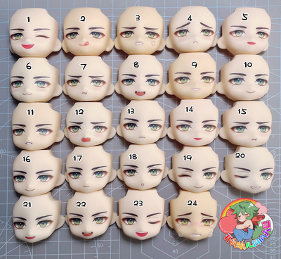 taobao agent [Xiao Yi] Light and Night Love GSC Candida Water Sticker OB11 OB11 Change the face expression