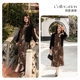 Beautiful Inn Nanyan Large Size Temperament Dress Fat mm Women's Spring Retro Improved Edition Cheongsam Dress