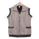 Middle -aged and elderly women's vest new mothers wear vest thin velvet grandma autumn clothing plaid jackets Old people clothes hurried shoulders
