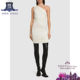 UK Purchase New Women's Rick Owens Draped One-Shoulder Knit Dress

