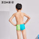 Zhouke children's swimming trunks boy 2025 professional flat angle quick-drying swimsuit medium and big children training competition racing teenagers