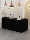 Corner cashier cream cream wind front desk small bar simple counter Modern clothing store reception platform L -shaped counter
