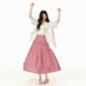 
EPTISON skirt for women 2025 summer new loose sweet bow girl style a line retro plaid skirt