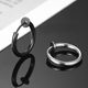 No piercing magnetic false earrings ear clips plain ring earrings men's hole-free painless ear bone clip earrings cool and handsome women's titanium steel