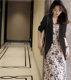 
Large size women's new 2025 thin suit summer gentle style dress two-piece fat mm slimming meat cover set