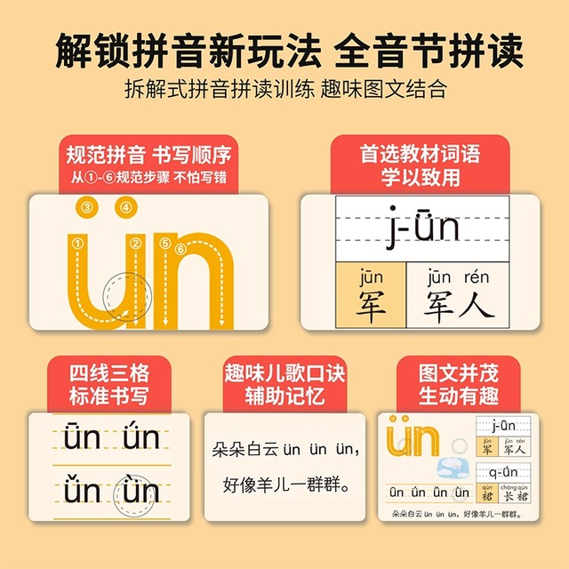 First-grade Chinese Pinyin spelling training point reading machine ...
