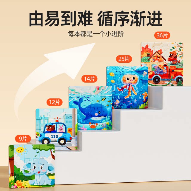 Magnetic puzzle 3 to 6 years old 0-3 children's educational thinking toys magnetic baby girl building blocks 2 boys gift three