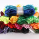 No. 5 Chinese knotted red rope jewelry DIY wire thick rope 2.5mm seven-color hand-knitted