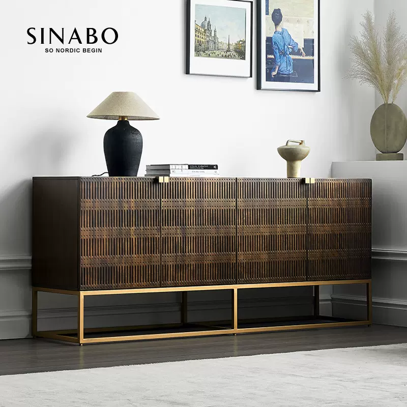 北欧实木餐边柜玄关架 新人首单立减十元 2021年11月 淘宝海外