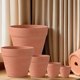 Red pottery flower pots, succulent pots, orchid pots, green plants, breathable extra-large simple coarse pottery mud pots, water-absorbing nursery pots, potted plants