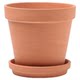Red pottery flower pots, succulent pots, orchid pots, green plants, breathable extra-large simple coarse pottery mud pots, water-absorbing nursery pots, potted plants