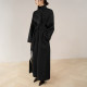 New Year's jersey red extra long stand-up collar double-sided wool coat for women high-end big-name straight wool coat winter