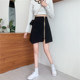 Large size simple zipper skirt fat MM irregular A -line skirt ins ultra -fire skirt personality cover skirt autumn and winter
