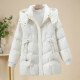 Down cotton jacket for women 2024 new mid-length Korean style fashionable loose large size thickened warm super good-looking jacket