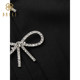 Baisi Korean Style High Waisted Pleated Skirt 2024 Summer New Arrival Fashion Commuting Wear Butterfly Decorated Short Skirt for Women