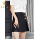 Baisi Korean Style High Waisted Pleated Skirt 2024 Summer New Arrival Fashion Commuting Wear Butterfly Decorated Short Skirt for Women