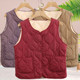 Middle-aged and elderly women's cotton vest, mother's clothing, autumn and winter velvet thickened vest, grandma's warm vest, old lady's waistcoat