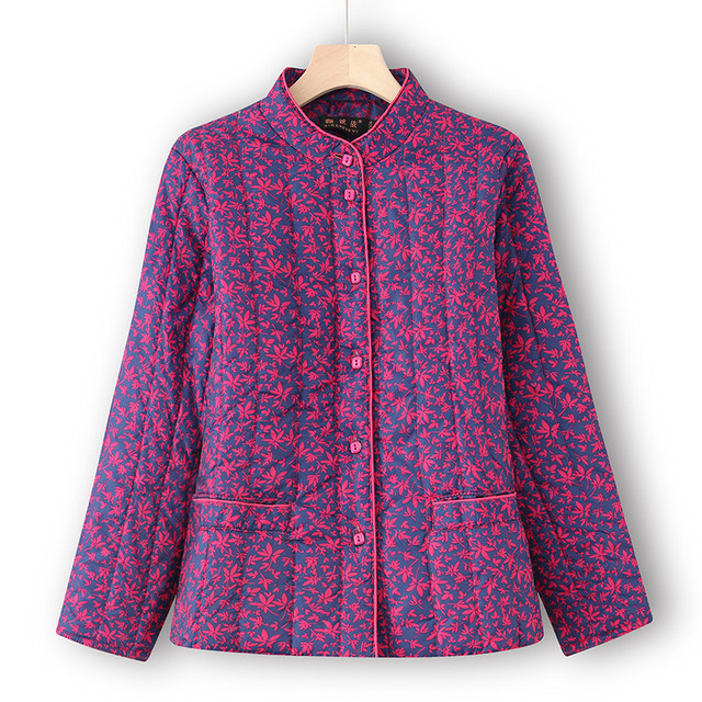 Middle -aged and elderly mothers winter clothes down cotton jacket inner girl grandmother dress cotton jacket.