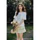 Summer and Korean mesh puffy skirt high waist design fashionable small temperament skirt women