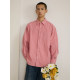 LR MADE 24AW 60 count long-staple cotton simple pressed line versatile solid color square collar long-sleeved shirt