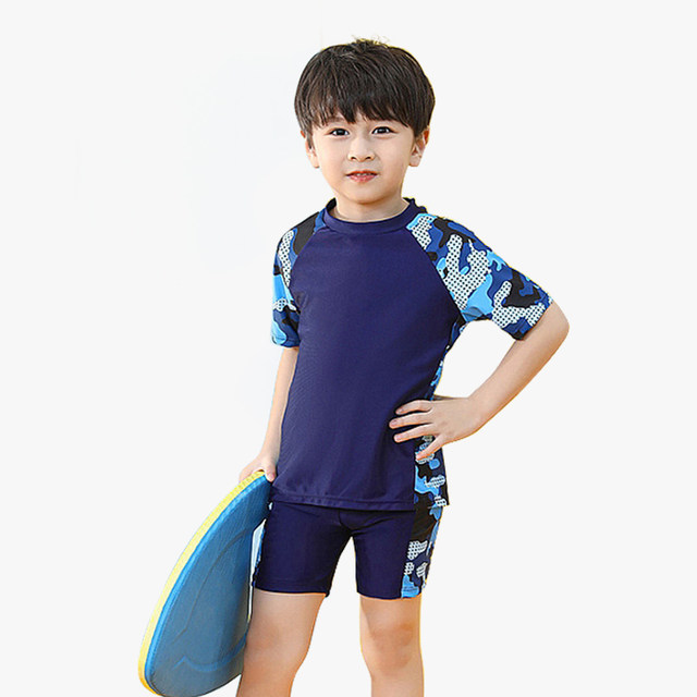 Le Keqi children's swimsuit girls boys swimming quick-drying split boys swimsuit girls one-piece dress swimsuit