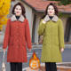 Western-style middle-aged mother's winter cotton-padded coat, mid-length velvet thickened cotton-padded jacket for middle-aged and elderly women, winter casual cotton-padded coat