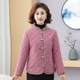 Real wear autumn and winter new cotton coat casual simple mother suit short stand collar retro buckle cotton coat for women