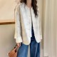 New Chinese style embroidered buckle jacket for women in Europe 2025 early spring new European women's fashion tops trend
