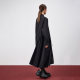 odbo/Odibio fashion design niche fake two-piece spliced ​​black dress women loose shirt skirt