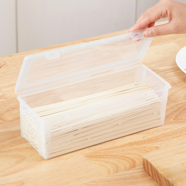 Noodle storage box rectangular plastic refrigerator kitchen food grade ...