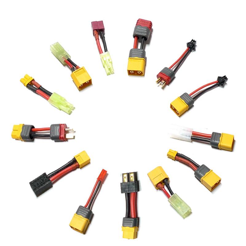 xt60转trx小田宫sm大田宫jst t插xt30接口公母头互转换接头