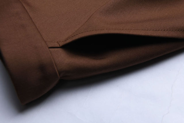 Yiqichun's new classic coffee umbrella skirt retro versatile drooping skirt large size midi skirt can be customized