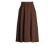Yiqichun's new classic coffee umbrella skirt retro versatile drooping skirt large size midi skirt can be customized