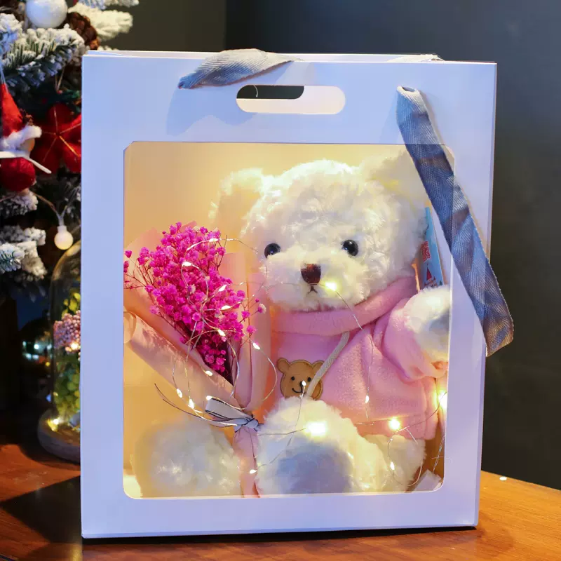 情人节泰迪熊花 新人首单立减十元 21年11月 淘宝海外