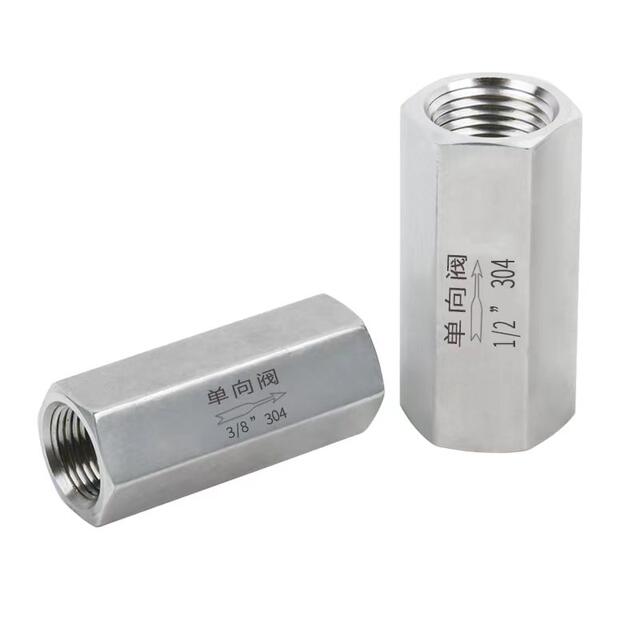 304/316 stainless steel internal wire one-way valve G check valve gas liquid check valve M internal double external wire NPT internal thread
