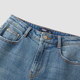 [The same model of the mall] Senma jeans women's hair side trousers street personality 2023 winter new flared pants port wind
