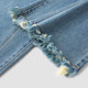 [The same model of the mall] Senma jeans women's hair side trousers street personality 2023 winter new flared pants port wind
