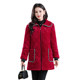 Winter velvet mother's smock, new thickened zipper, mid-length cotton coat, jacket, work clothes, warm cotton coat